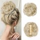 Claw Clip Hair Piece 100% Real Human Hair Buns Wavy Curly Chignon Hair Bun Extensions Tousled Updo Hair Buns Claw Ponytail Hairpieces Hair Scrunchie with Clip for Women Claw Clip Hair Piece 100% Real Human Hair Buns Wavy Curly Chignon Hair Bun Extensions Tousled Updo Hair Buns Claw Ponytail Hairpieces Hair Scrunchie with Clip for Women
