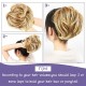 4 Pcs Messy Hair Bun Straight Hairpiece Tousled Updo for Women Hair Extensions Short Ponytail Elastic Scrunchies Curly Hair Accessories 4 Pcs Messy Hair Bun Straight Hairpiece Tousled Updo for Women Hair Extensions Short Ponytail Elastic Scrunchies Curly Hair Accessories