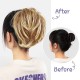 4 Pcs Messy Hair Bun Straight Hairpiece Tousled Updo for Women Hair Extensions Short Ponytail Elastic Scrunchies Curly Hair Accessories 4 Pcs Messy Hair Bun Straight Hairpiece Tousled Updo for Women Hair Extensions Short Ponytail Elastic Scrunchies Curly Hair Accessories