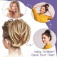 4 Pcs Messy Hair Bun Straight Hairpiece Tousled Updo for Women Hair Extensions Short Ponytail Elastic Scrunchies Curly Hair Accessories 4 Pcs Messy Hair Bun Straight Hairpiece Tousled Updo for Women Hair Extensions Short Ponytail Elastic Scrunchies Curly Hair Accessories