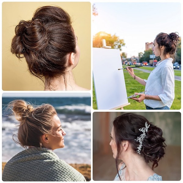 4 Pcs Messy Hair Bun Straight Hairpiece Tousled Updo for Women Hair Extensions Short Ponytail Elastic Scrunchies Curly Hair Accessories 4 Pcs Messy Hair Bun Straight Hairpiece Tousled Updo for Women Hair Extensions Short Ponytail Elastic Scrunchies Curly Hair Accessories