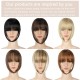 Bangs Hair Clip in Extensions Natural Fringe Bangs Clip-on Front Neat Flat Bang One Piece Long Straight Hairpiece for Women Bangs Hair Clip in Extensions Natural Fringe Bangs Clip-on Front Neat Flat Bang One Piece Long Straight Hairpiece for Women