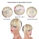 Blonde Bangs Clip in Bangs Blonde Clip in Thick Natural Full Front Neat Bangs Straight Fringe Bang with Temples One Piece Hairpiece Blonde Bangs Clip in Bangs Blonde Clip in Thick Natural Full Front Neat Bangs Straight Fringe Bang with Temples One Piece Hairpiece
