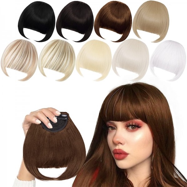 Blonde Bangs Clip in Bangs Blonde Clip in Thick Natural Full Front Neat Bangs Straight Fringe Bang with Temples One Piece Hairpiece Blonde Bangs Clip in Bangs Blonde Clip in Thick Natural Full Front Neat Bangs Straight Fringe Bang with Temples One Piece Hairpiece