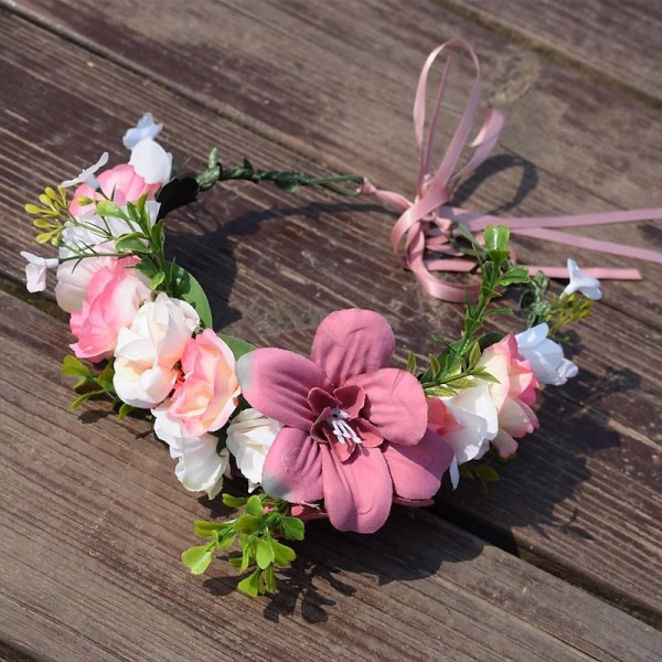Flower Headband Rose Floral Boho Wreath Garland Hair Hoop Bohemian Headdress Headwear Headpiece Women Girls Crown Leaf Hair Bands Party Decoration Cosplay Costume Handmade Hair Accessories Champagne Flower Headband Rose Floral Boho Wreath Garland Hair Hoop Bohemian Headdress Headwear Headpiece Women Girls Crown Leaf Hair Bands Party Decoration Cosplay Costume Handmade Hair Accessories Champagne