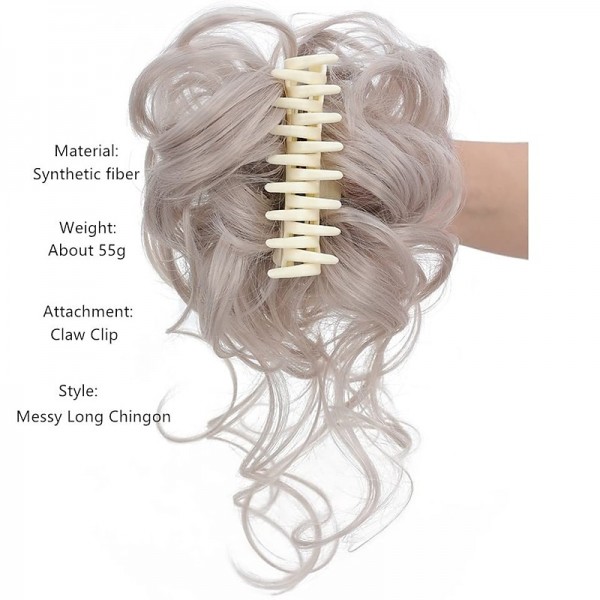 Claw Messy Bun Hair Pieces Clip Wavy Curly Hair Chignon Clip in Hairpieces Tousled Updo Donut Hair Bun Synthetic Fake Hair Ponytail for Women Girls Claw Messy Bun Hair Pieces Clip Wavy Curly Hair Chignon Clip in Hairpieces Tousled Updo Donut Hair Bun Synthetic Fake Hair Ponytail for Women Girls