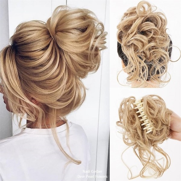 Claw Messy Bun Hair Pieces Clip Wavy Curly Hair Chignon Clip in Hairpieces Tousled Updo Donut Hair Bun Synthetic Fake Hair Ponytail for Women Girls Claw Messy Bun Hair Pieces Clip Wavy Curly Hair Chignon Clip in Hairpieces Tousled Updo Donut Hair Bun Synthetic Fake Hair Ponytail for Women Girls