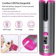 Cordless Auto Hair Curler Automatic Curling Iron with LCD Display Adjustable Temperature & Timer Portable Rechargeable Rotating Ceramic Barrel Curling Wand Fast Heating for Hair Styling Cordless Auto Hair Curler Automatic Curling Iron with LCD Display Adjustable Temperature & Timer Portable Rechargeable Rotating Ceramic Barrel Curling Wand Fast Heating for Hair Styling