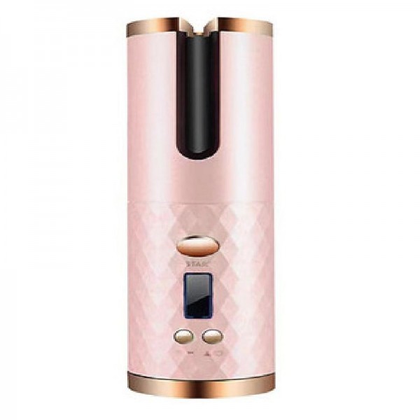 Cordless Auto Hair Curler Automatic Curling Iron with LCD Display Adjustable Temperature & Timer Portable Rechargeable Rotating Ceramic Barrel Curling Wand Fast Heating for Hair Styling Cordless Auto Hair Curler Automatic Curling Iron with LCD Display Adjustable Temperature & Timer Portable Rechargeable Rotating Ceramic Barrel Curling Wand Fast Heating for Hair Styling