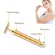 Beauty Bar 24k Golden Pulse Facial Massager T-Shape Electric Sign Face Massage Tools for Sensitive Skin Face Pull Tight Firming Lift