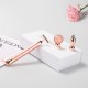 Beauty Bar 24k Golden Pulse Facial Massager T-Shape Electric Sign Face Massage Tools for Sensitive Skin Face Pull Tight Firming Lift