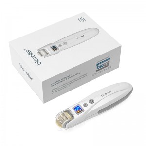 2023 Newest 540pins EMS Derma Roller Micro Current Microneedling Roller with Red Blue Light Therapy and Vibration Bio Roller G5