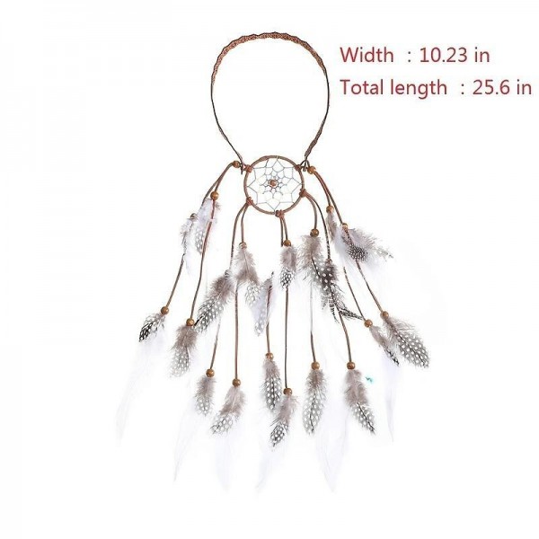 Bohemian Dreamcatcher Feather Headband Gypsy Headpiece Feather Tassel Elastic Band Beaded Hairband Hippie Costume Accessories For Women And Girls Bohemian Dreamcatcher Feather Headband Gypsy Headpiece Feather Tassel Elastic Band Beaded Hairband Hippie Costume Accessories For Women And Girls