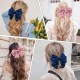 Big Satin Layered Hair Bows for Women Girls 7 Inch Pink Blue Barrette Hair Clip Large Ribbon Bows Style Hair Accessories Big Satin Layered Hair Bows for Women Girls 7 Inch Pink Blue Barrette Hair Clip Large Ribbon Bows Style Hair Accessories