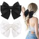 Big Satin Layered Hair Bows for Women Girls 7 Inch Pink Blue Barrette Hair Clip Large Ribbon Bows Style Hair Accessories Big Satin Layered Hair Bows for Women Girls 7 Inch Pink Blue Barrette Hair Clip Large Ribbon Bows Style Hair Accessories