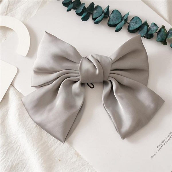 Big Satin Layered Hair Bows for Women Girls 7 Inch Pink Blue Barrette Hair Clip Large Ribbon Bows Style Hair Accessories Big Satin Layered Hair Bows for Women Girls 7 Inch Pink Blue Barrette Hair Clip Large Ribbon Bows Style Hair Accessories