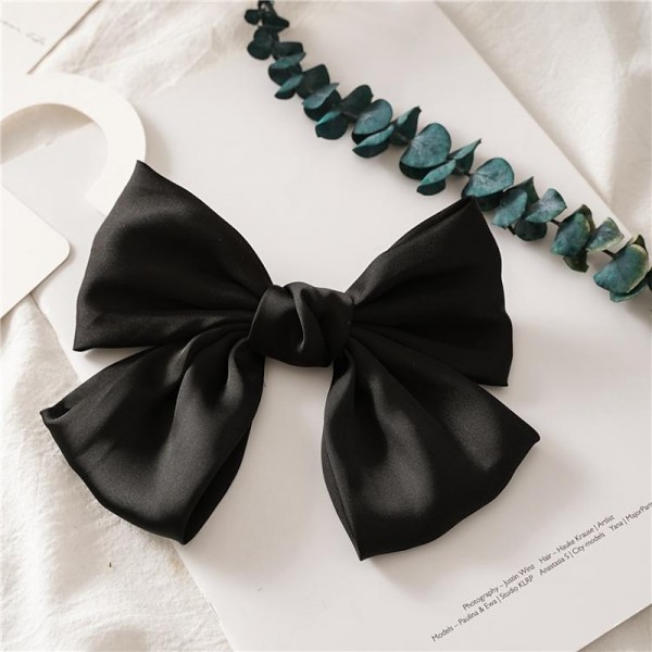 Big Satin Layered Hair Bows for Women Girls 7 Inch Pink Blue Barrette Hair Clip Large Ribbon Bows Style Hair Accessories Big Satin Layered Hair Bows for Women Girls 7 Inch Pink Blue Barrette Hair Clip Large Ribbon Bows Style Hair Accessories