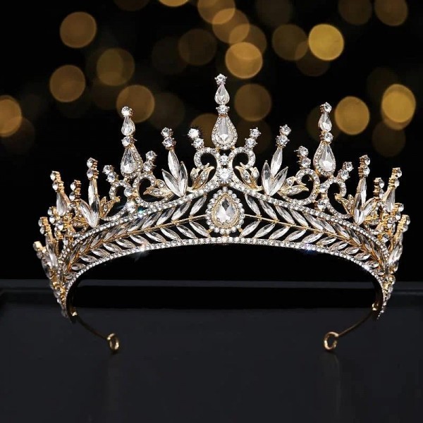 Luxury Baroque Crystal Bridal Tiaras Rhinestone Crown Bridal Diadem Wedding Hair Accessories For Women's Fashion Jewelry Luxury Baroque Crystal Bridal Tiaras Rhinestone Crown Bridal Diadem Wedding Hair Accessories For Women's Fashion Jewelry