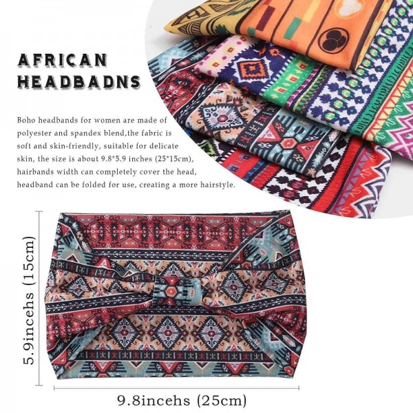 1PC African Headbands for Women Wide Knotted Headband Turban Elastic Hairbands Non Slip Hairband Floral Boho Head Bands Workout Head Wraps Running Yoga Cotton Head Scarfs Bohemian Hair Accessories for Women and Girls 1PC African Headbands for Women Wide Knotted Headband Turban Elastic Hairbands Non Slip Hairband Floral Boho Head Bands Workout Head Wraps Running Yoga Cotton Head Scarfs Bohemian Hair Accessories for Women and Girls