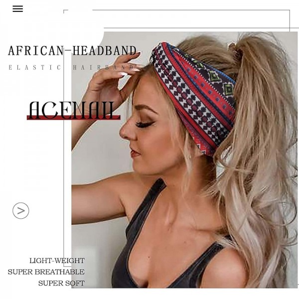 1PC African Headbands for Women Wide Knotted Headband Turban Elastic Hairbands Non Slip Hairband Floral Boho Head Bands Workout Head Wraps Running Yoga Cotton Head Scarfs Bohemian Hair Accessories for Women and Girls 1PC African Headbands for Women Wide Knotted Headband Turban Elastic Hairbands Non Slip Hairband Floral Boho Head Bands Workout Head Wraps Running Yoga Cotton Head Scarfs Bohemian Hair Accessories for Women and Girls