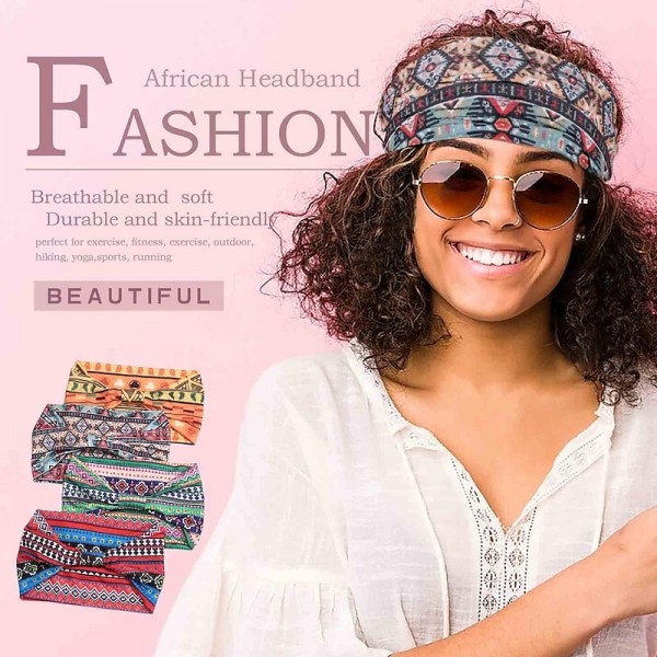1PC African Headbands for Women Wide Knotted Headband Turban Elastic Hairbands Non Slip Hairband Floral Boho Head Bands Workout Head Wraps Running Yoga Cotton Head Scarfs Bohemian Hair Accessories for Women and Girls 1PC African Headbands for Women Wide Knotted Headband Turban Elastic Hairbands Non Slip Hairband Floral Boho Head Bands Workout Head Wraps Running Yoga Cotton Head Scarfs Bohemian Hair Accessories for Women and Girls