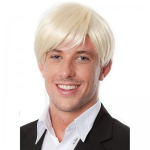Fred Short Wig Karate Kai Blonde Wig Jeffrey Dahmer Blonde Wigs for Cobra Karate Kid Cosplay Anime Halloween