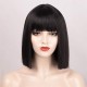 Black Bob Wig with Bangs Short Black Wig for Women Straight Bob Wigs Heat Resistant Synthetic wig Mia Wallace Cleopatra Cospaly Daily Party Use 12 Black Bob Wig with Bangs Short Black Wig for Women Straight Bob Wigs Heat Resistant Synthetic wig Mia Wallace Cleopatra Cospaly Daily Party Use 12