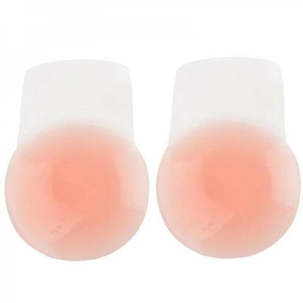 A Pair Nude Sticky Breast Lift Pasties - Adhesive Breast Tape for Women - Increase Breast Size and Shape - Comfortable and Discreet A Pair Nude Sticky Breast Lift Pasties - Adhesive Breast Tape for Women - Increase Breast Size and Shape - Comfortable and Discreet