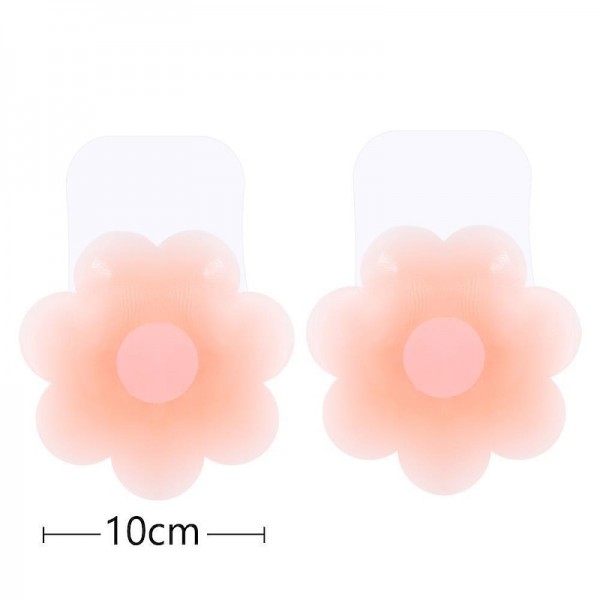 A Pair Invisible Silicone Flower Nipple Covers for a Braless Look - Perfect for Strapless Dresses and Women's Lingerie and Underwear Accessorie A Pair Invisible Silicone Flower Nipple Covers for a Braless Look - Perfect for Strapless Dresses and Women's Lingerie and Underwear Accessorie