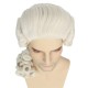 Colonial Wig Powdered Wig Men Blonde Wig Historical Halloween Costume Wig 18Th Century Peruke Wig Colonial Wig Powdered Wig Men Blonde Wig Historical Halloween Costume Wig 18Th Century Peruke Wig