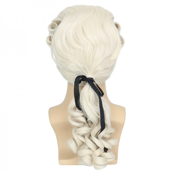 Colonial Wig Powdered Wig Men Blonde Wig Historical Halloween Costume Wig 18Th Century Peruke Wig Colonial Wig Powdered Wig Men Blonde Wig Historical Halloween Costume Wig 18Th Century Peruke Wig