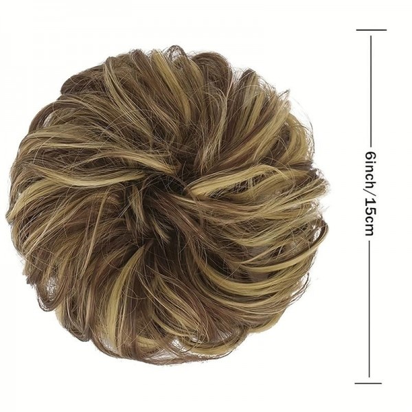 Messy Bun Scrunchies For Women Girls Curly Wavy Hair Extensions Synthetic Fiber Tousled Updo Hair Pieces For Daily Use Messy Bun Scrunchies For Women Girls Curly Wavy Hair Extensions Synthetic Fiber Tousled Updo Hair Pieces For Daily Use