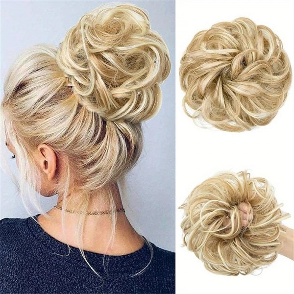 Messy Bun Scrunchies For Women Girls Curly Wavy Hair Extensions Synthetic Fiber Tousled Updo Hair Pieces For Daily Use Messy Bun Scrunchies For Women Girls Curly Wavy Hair Extensions Synthetic Fiber Tousled Updo Hair Pieces For Daily Use