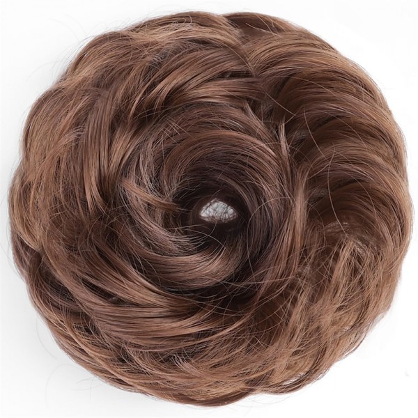 Messy Hair Bun Hair Wavy Curly Scrunchies Ponytail Extension Synthetic Extension Chignon for Women Updo Daily 1PCS Messy Hair Bun Hair Wavy Curly Scrunchies Ponytail Extension Synthetic Extension Chignon for Women Updo Daily 1PCS