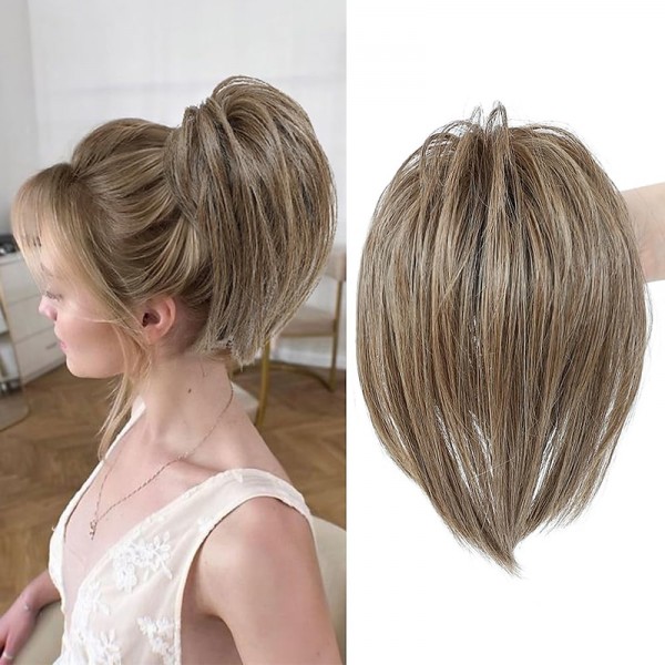 Messy Bun Hair Piece Claw Clip in Hair Buns Hair Piece for Women Straight Short High Ponytail Extension Tousled Updo Faux Hair Bun Scrunchies for Girls Messy Bun Hair Piece Claw Clip in Hair Buns Hair Piece for Women Straight Short High Ponytail Extension Tousled Updo Faux Hair Bun Scrunchies for Girls