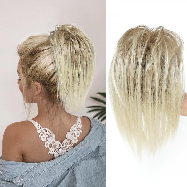 Messy Bun Hair Piece Claw Clip in Hair Buns Hair Piece for Women Straight Short High Ponytail Extension Tousled Updo Faux Hair Bun Scrunchies for Girls Messy Bun Hair Piece Claw Clip in Hair Buns Hair Piece for Women Straight Short High Ponytail Extension Tousled Updo Faux Hair Bun Scrunchies for Girls