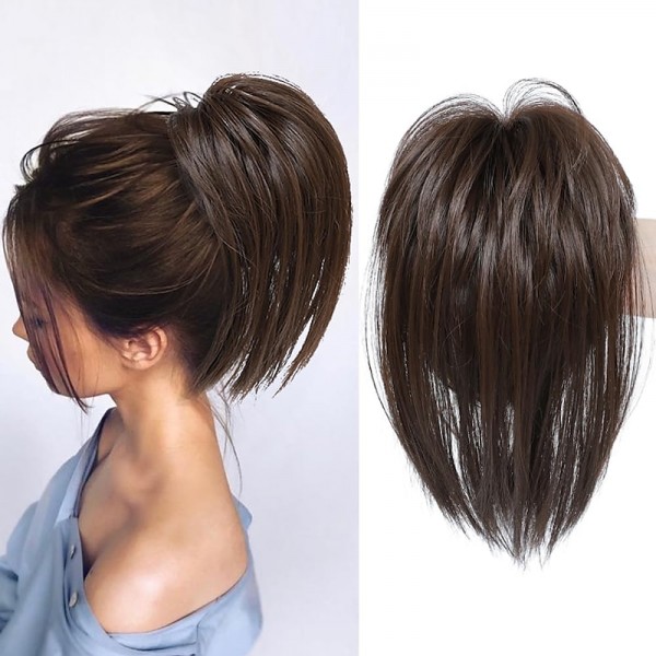 Messy Bun Hair Piece Claw Clip in Hair Buns Hair Piece for Women Straight Short High Ponytail Extension Tousled Updo Faux Hair Bun Scrunchies for Girls Messy Bun Hair Piece Claw Clip in Hair Buns Hair Piece for Women Straight Short High Ponytail Extension Tousled Updo Faux Hair Bun Scrunchies for Girls