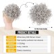 Gray Messy Bun Hair piece for Women Elastic Drawstring Loose Wave Large Curly Bun Messy Bun Scrunchie Synthetic Hair Bun Hair Extensions curly Hair Pieces for Women Daily Use Gray Messy Bun Hair piece for Women Elastic Drawstring Loose Wave Large Curly Bun Messy Bun Scrunchie Synthetic Hair Bun Hair Extensions curly Hair Pieces for Women Daily Use