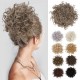 Gray Messy Bun Hair piece for Women Elastic Drawstring Loose Wave Large Curly Bun Messy Bun Scrunchie Synthetic Hair Bun Hair Extensions curly Hair Pieces for Women Daily Use Gray Messy Bun Hair piece for Women Elastic Drawstring Loose Wave Large Curly Bun Messy Bun Scrunchie Synthetic Hair Bun Hair Extensions curly Hair Pieces for Women Daily Use