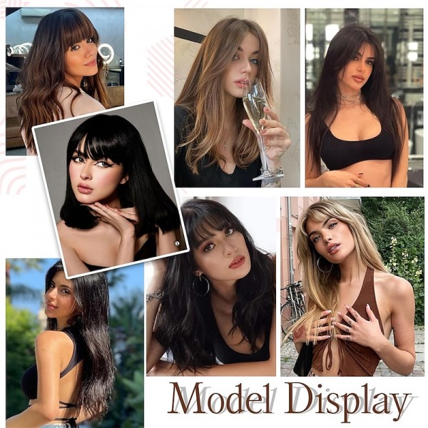 Hair Toppers for Women Adding Hair Volume Topper with Bangs 12 Inch Synthetic Invisible Clips in Hair Pieces with Thinning Hair Natural Looking Topper Hair Extension for Daily Use Hair Toppers for Women Adding Hair Volume Topper with Bangs 12 Inch Synthetic Invisible Clips in Hair Pieces with Thinning Hair Natural Looking Topper Hair Extension for Daily Use