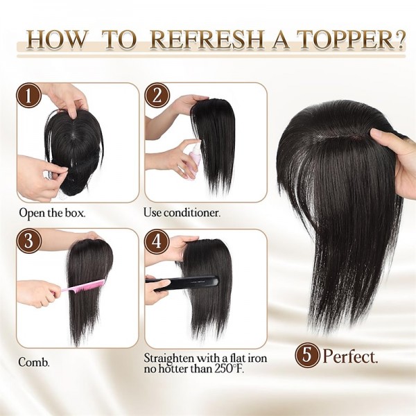 Hair Toppers for Women Adding Hair Volume Topper with Bangs 12 Inch Synthetic Invisible Clips in Hair Pieces with Thinning Hair Natural Looking Topper Hair Extension for Daily Use Hair Toppers for Women Adding Hair Volume Topper with Bangs 12 Inch Synthetic Invisible Clips in Hair Pieces with Thinning Hair Natural Looking Topper Hair Extension for Daily Use
