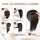 Hair Toppers for Women Adding Hair Volume Topper with Bangs 12 Inch Synthetic Invisible Clips in Hair Pieces with Thinning Hair Natural Looking Topper Hair Extension for Daily Use Hair Toppers for Women Adding Hair Volume Topper with Bangs 12 Inch Synthetic Invisible Clips in Hair Pieces with Thinning Hair Natural Looking Topper Hair Extension for Daily Use