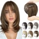 Hair Toppers for Women Adding Hair Volume Topper with Bangs 12 Inch Synthetic Invisible Clips in Hair Pieces with Thinning Hair Natural Looking Topper Hair Extension for Daily Use Hair Toppers for Women Adding Hair Volume Topper with Bangs 12 Inch Synthetic Invisible Clips in Hair Pieces with Thinning Hair Natural Looking Topper Hair Extension for Daily Use