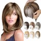 Hair Toppers for Women Adding Hair Volume Topper with Bangs 12 Inch Synthetic Invisible Clips in Hair Pieces with Thinning Hair Natural Looking Topper Hair Extension for Daily Use Hair Toppers for Women Adding Hair Volume Topper with Bangs 12 Inch Synthetic Invisible Clips in Hair Pieces with Thinning Hair Natural Looking Topper Hair Extension for Daily Use