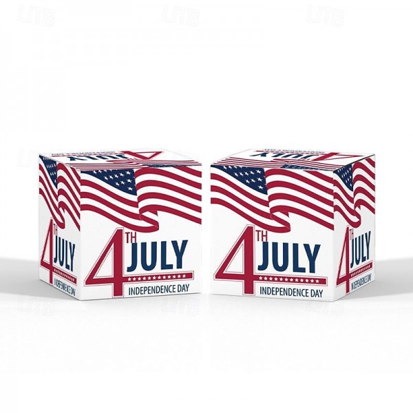 Independence Day Themed Three-Dimensional Buckle Paper Candy Snack Packaging Box Party Decoration Paper Box Independence Day Themed Three-Dimensional Buckle Paper Candy Snack Packaging Box Party Decoration Paper Box