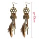 CARNIVAL Dream Catcher Tassel Earrings Bohemian Feather Leaves Retro Earrings CARNIVAL Dream Catcher Tassel Earrings Bohemian Feather Leaves Retro Earrings