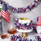 6PCS 6.5ft Red White Blue Tinsel 4th of July Tinsel Garland Patriotic Garland Glitter Independence Day Metallic Garland for Labor Day Decorations (Bright Style) 6PCS 6.5ft Red White Blue Tinsel 4th of July Tinsel Garland Patriotic Garland Glitter Independence Day Metallic Garland for Labor Day Decorations (Bright Style)