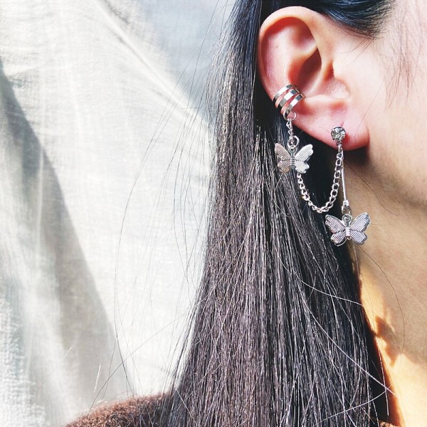 Europe and the United States cross-border new pearl ear clip men&#039;s and women&#039;s earrings non-piercing false cartilage earrings earrings jewelry