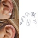 Europe and the United States cross-border new pearl ear clip men&#039;s and women&#039;s earrings non-piercing false cartilage earrings earrings jewelry