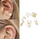 Europe and the United States cross-border new pearl ear clip men&#039;s and women&#039;s earrings non-piercing false cartilage earrings earrings jewelry